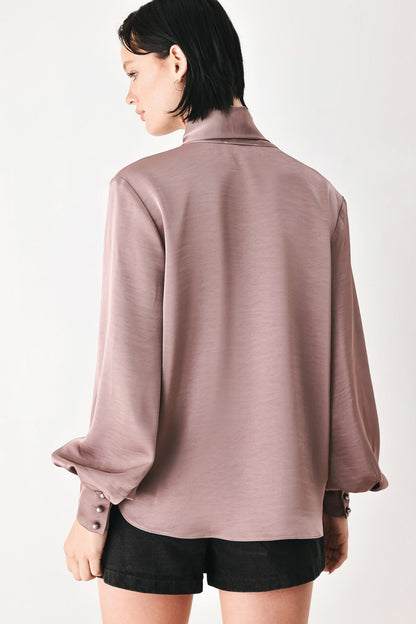 Champagne Wishes Tie Front Blouse