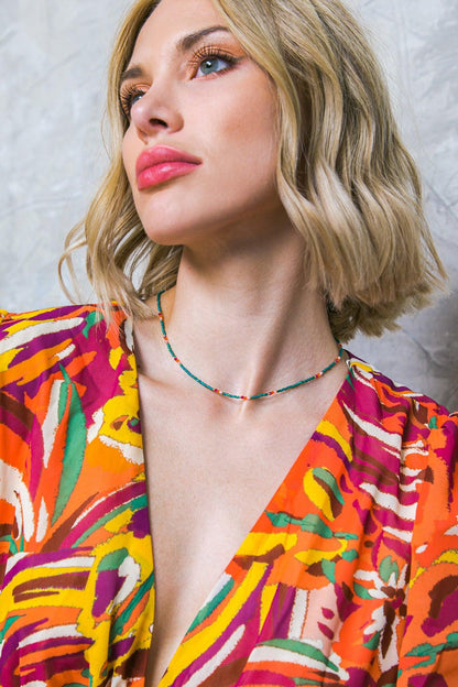 Boho Flex Green Choker