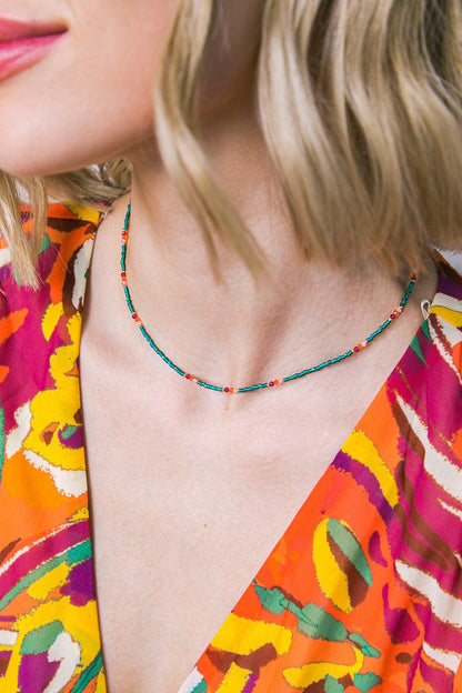 Boho Flex Green Choker