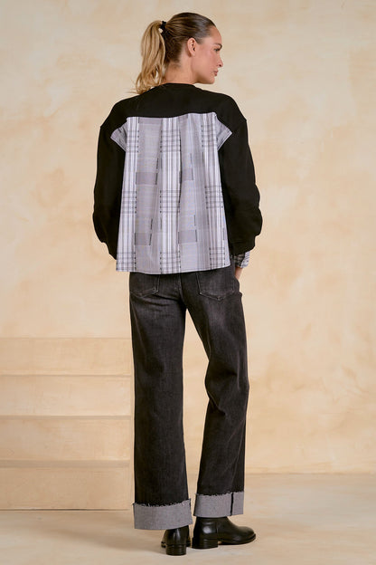 Mollie Top Black Plaid