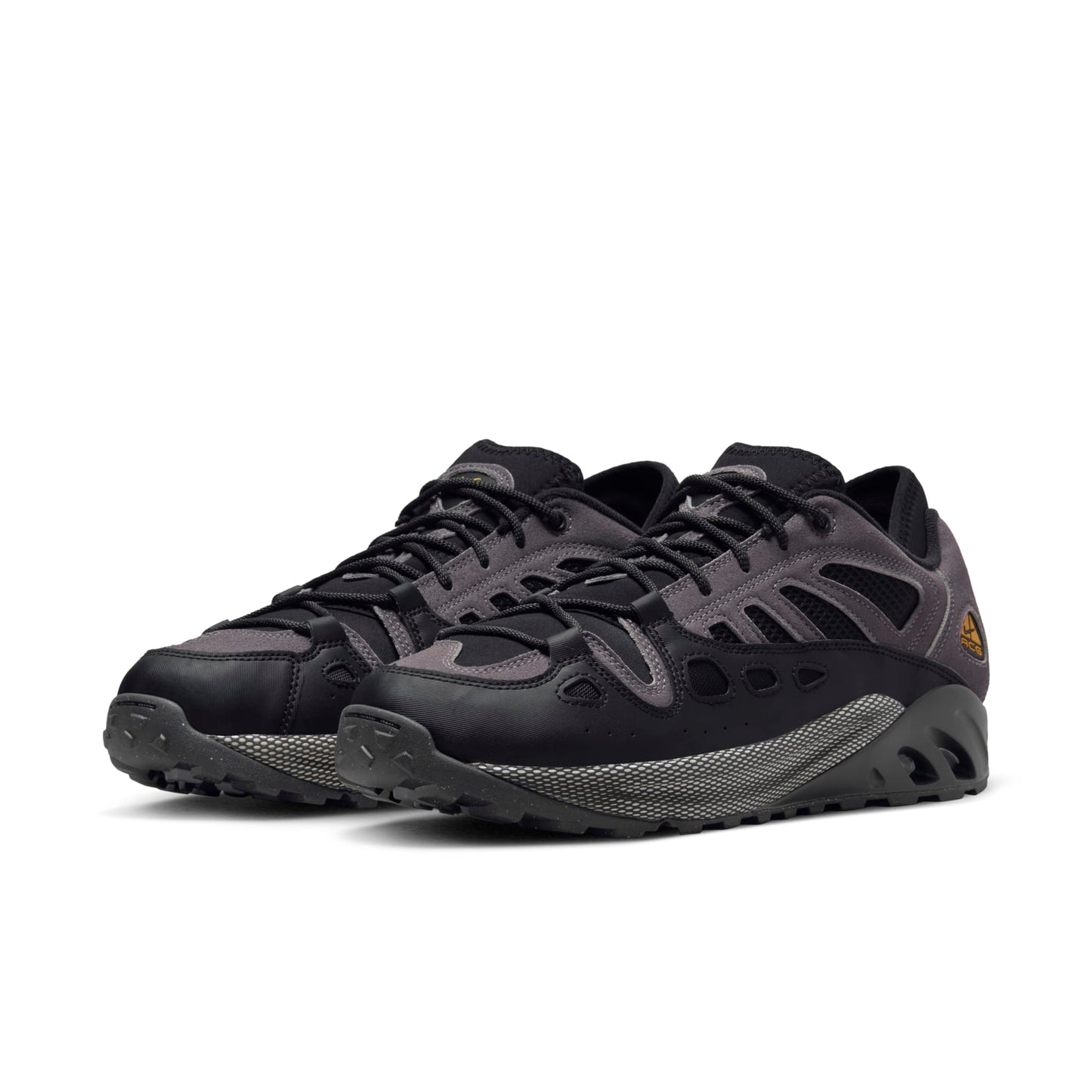 Nike Men's Acg Air Exploraid 'Light Graphite Black Photon Dust Canyon Gold' Sneakers