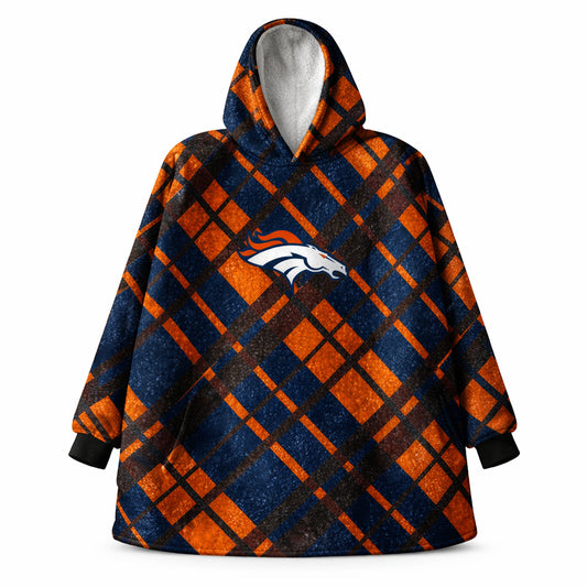 Denver Broncos NFL Team Cozy Sherpa Hoodie - One Size Fits Most