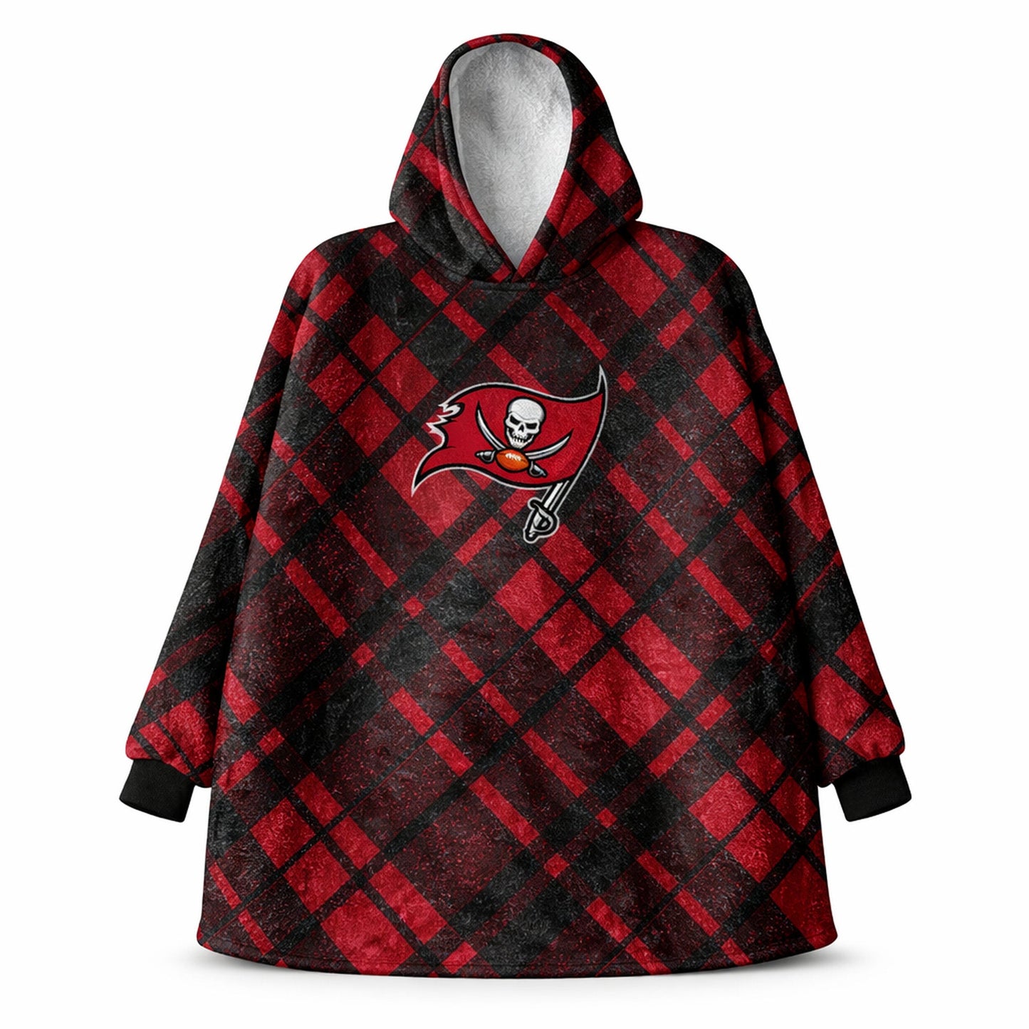 Tampa Bay Buccaneers NFL Team Cozy Sherpa Hoodie - One Size Fits Most