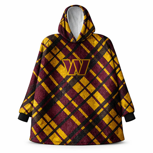 Washington Commanders NFL Team Cozy Sherpa Hoodie - One Size Fits Most