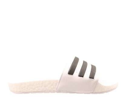 adidas Adilette Boost Slides — White/Black
