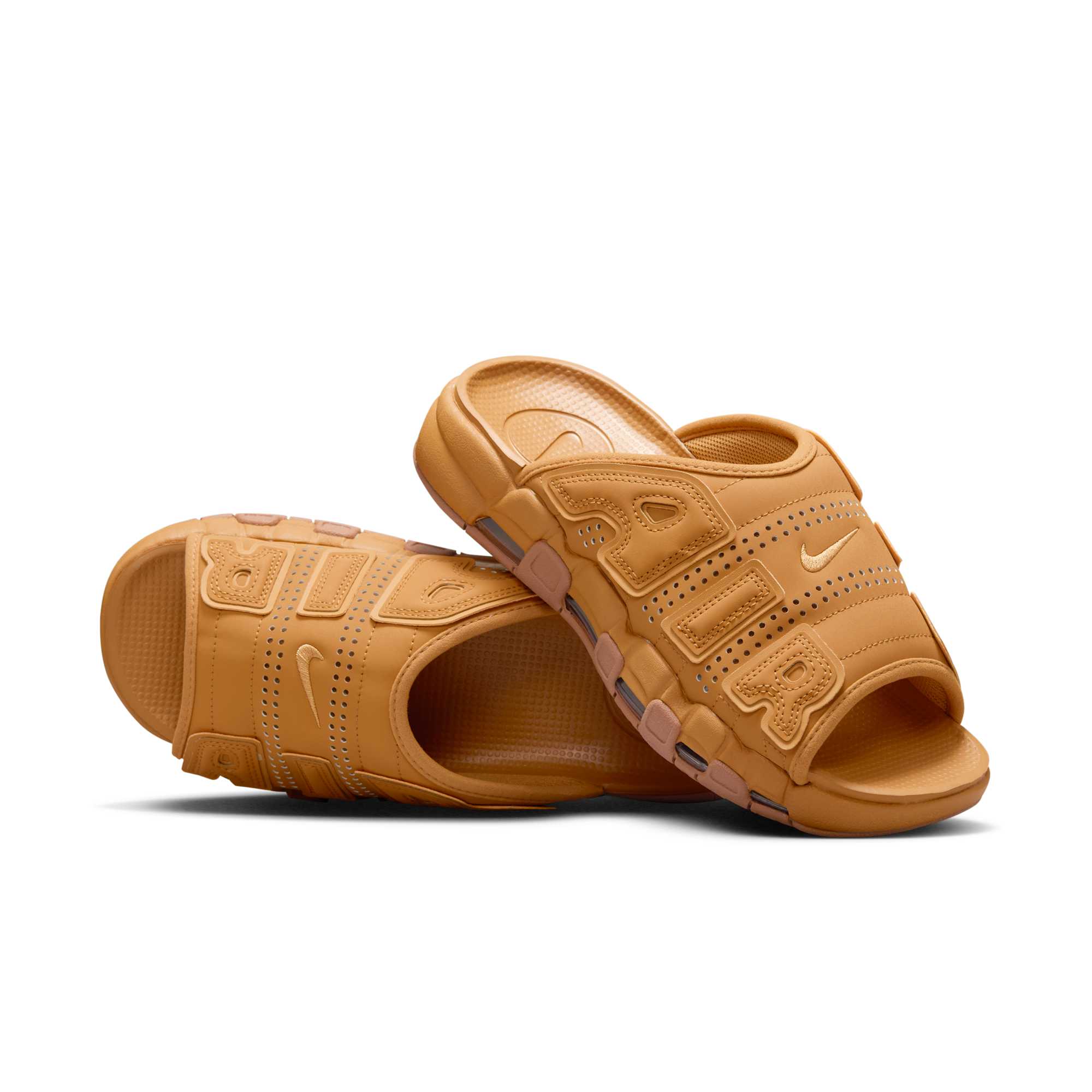 Nike Men's Air More Uptempo Slide 'Flax' Slides – Zulily