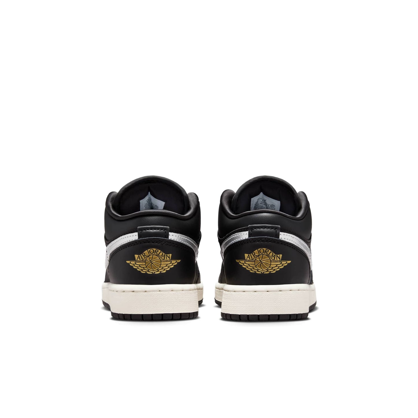 Grade School Air Jordan Retro 1 Low Se 'Black Silver Sail Gold' (Gs)