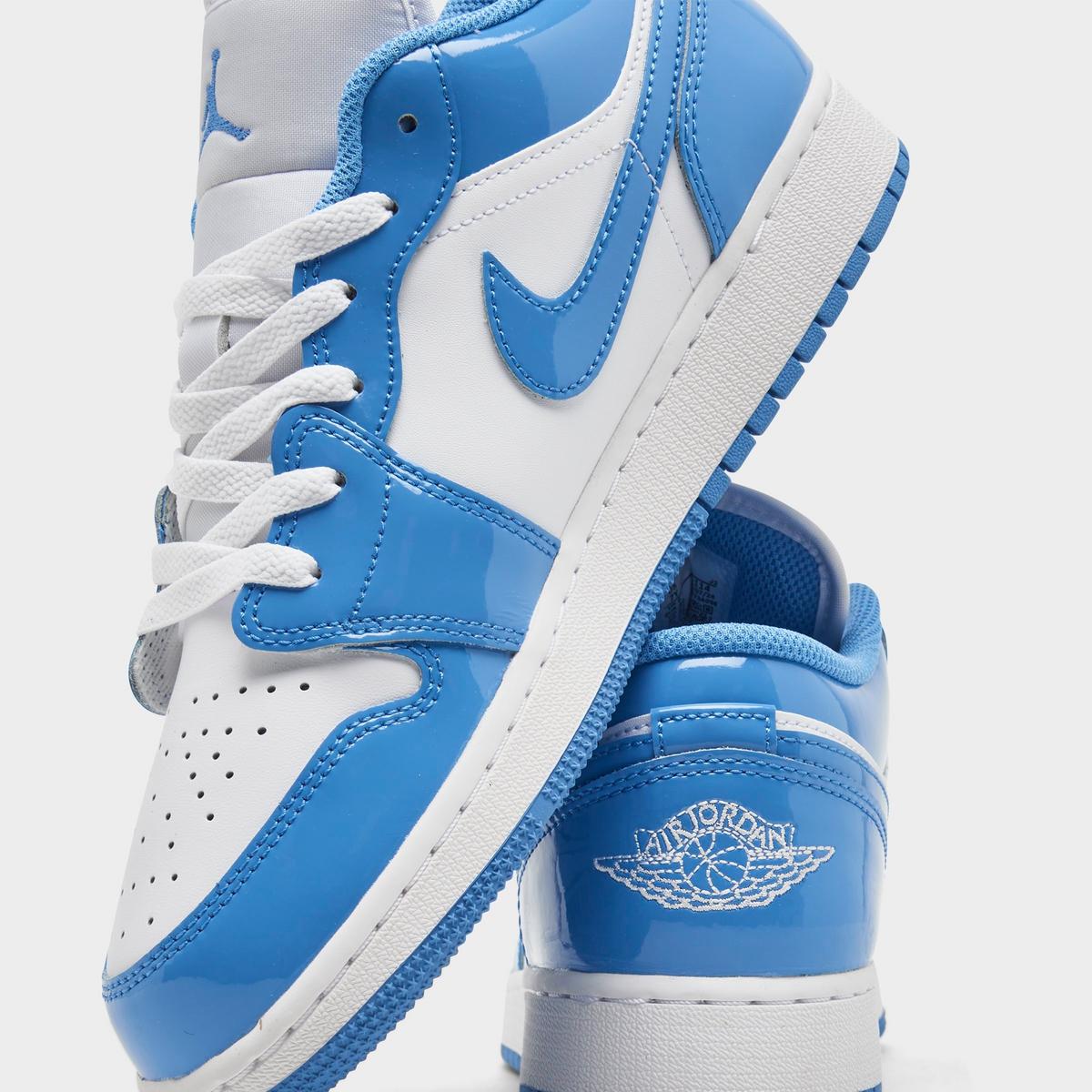 [fz3929-114] Grade School Air Jordan Retro 1 Low Se 'legend Blue Patent'
