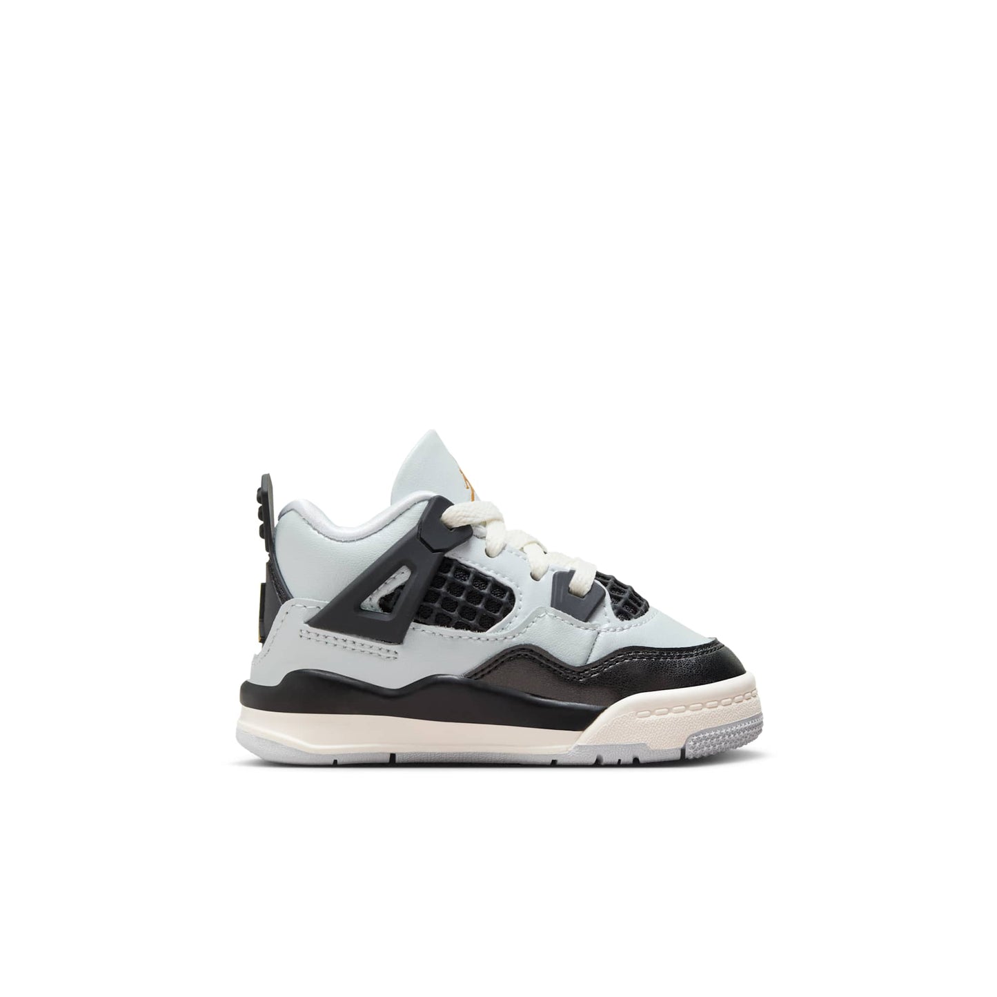 Air Jordan Toddlers Retro 4 'Platinum Gold Td' Sneakers