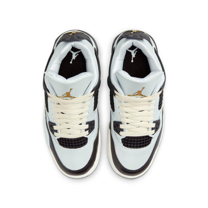 Air Jordan Grade School Retro 4 'Platinum Gold' Sneakers