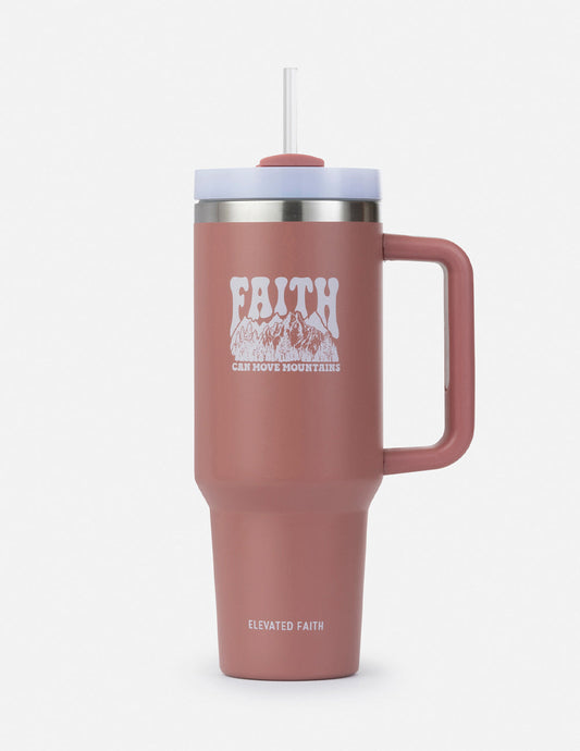 Elevated Faith Faith Can Move Mountains 40 oz Tumbler