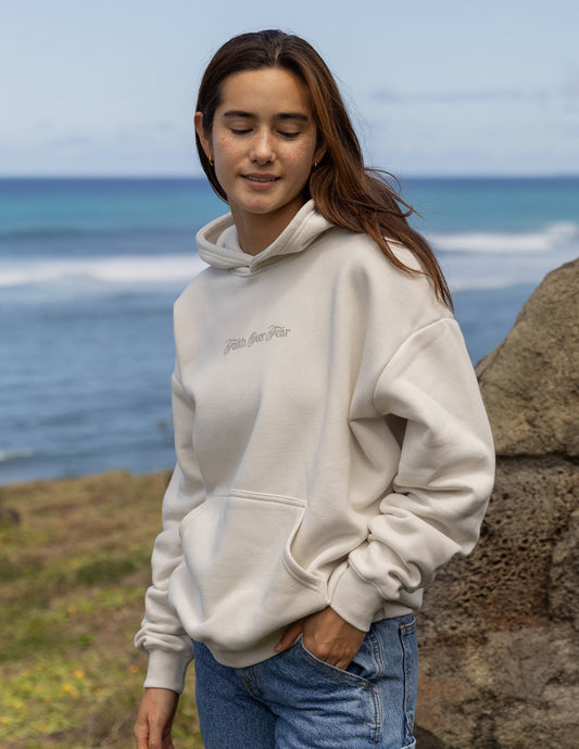 Elevated Faith Faith Over Fear Taupe Unisex Hoodie