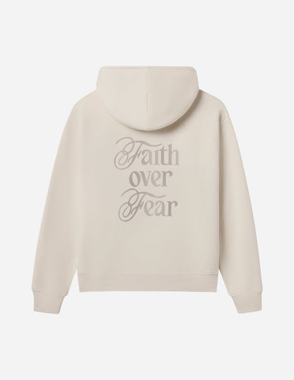 Elevated Faith Faith Over Fear Taupe Unisex Hoodie