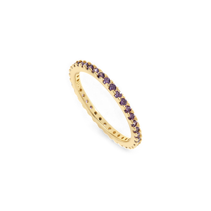Mint & Lily Febuary Birthstone Eternity Stacking Ring
