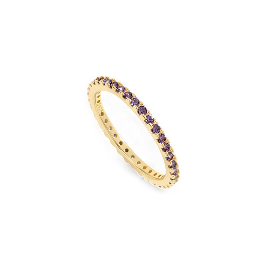 Mint & Lily Febuary Birthstone Eternity Stacking Ring