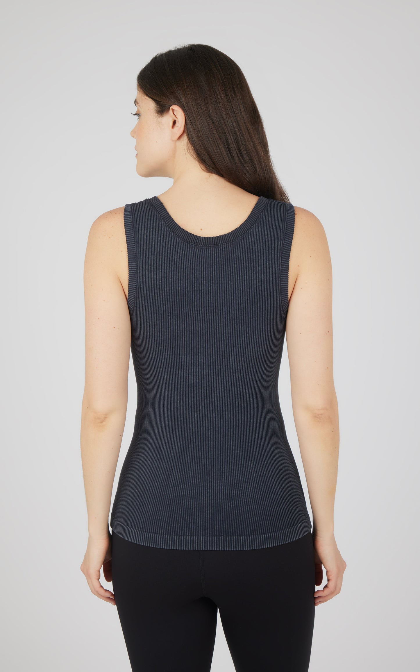 2 PK Stonewash Ribbed Seamless Tank