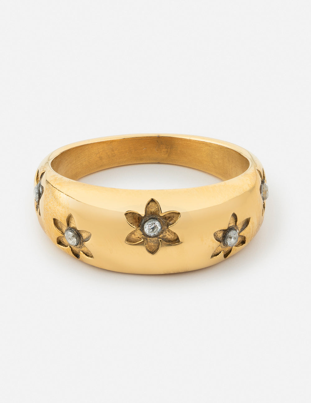 Elevated Faith Floral Dome Ring