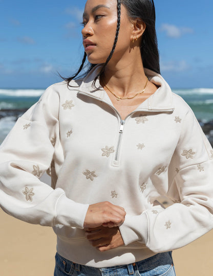 Elevated Faith Floral Women's Half-Zip