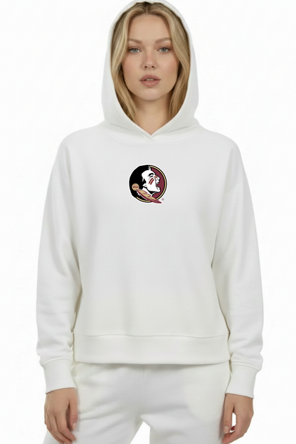 Relaxed Fit Waffle Hoodie Florida State