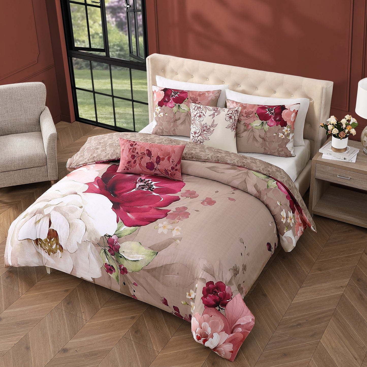 Bebejan Florence 5 Piece Reversible Comforter Set