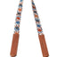 Flowers Dark Tan Leather