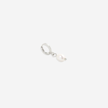 Mint & Lily Freshwater Pearl Drop Huggie Earrings