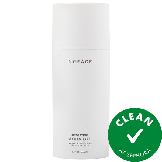 NuFACE Hydrating Aqua Gel: Microcurrent Serum with Hyaluronic Acid - 24 Hour Hydration for Anti-Aging & Clean Beauty