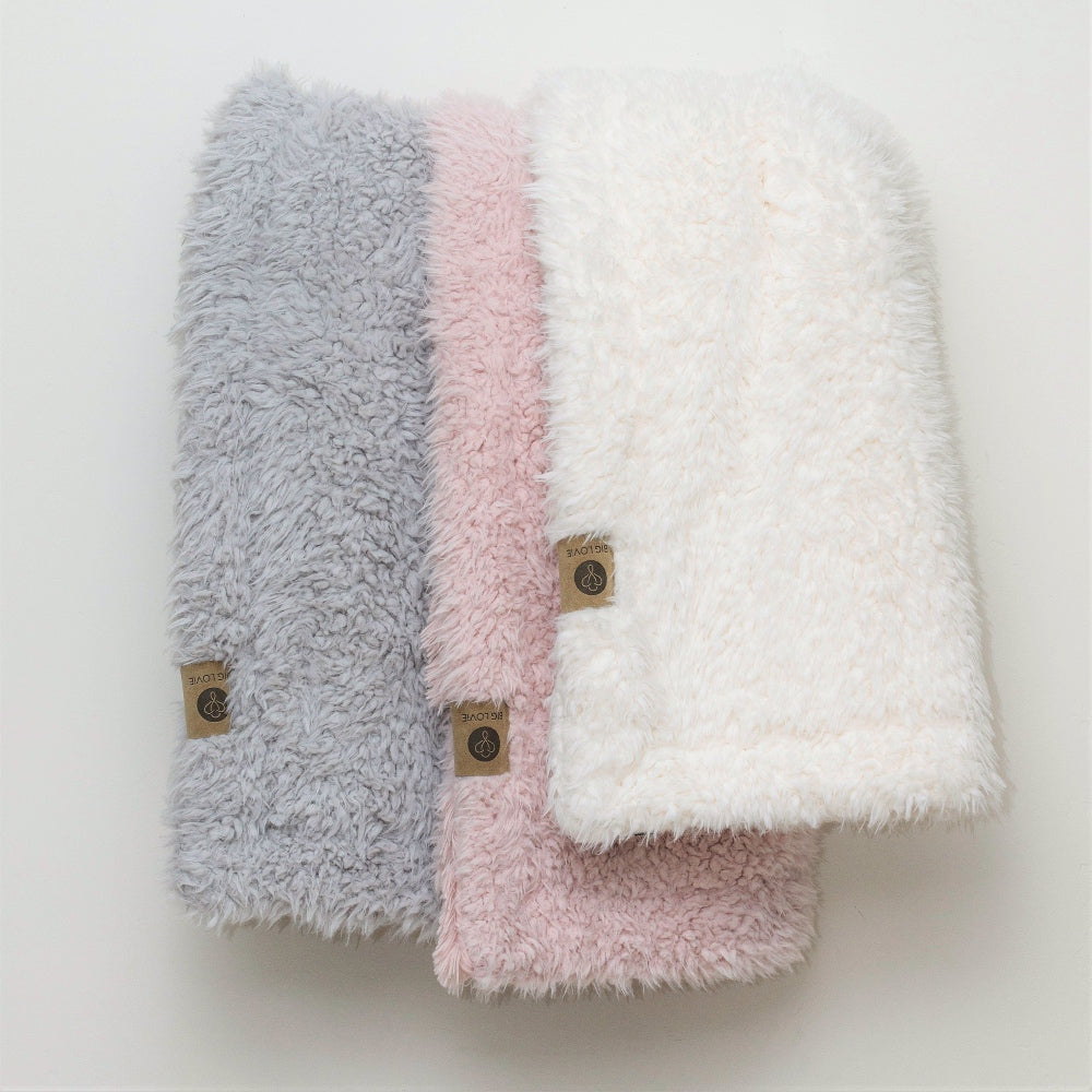 Angel Plush Blanket | Big - Silver Cloud