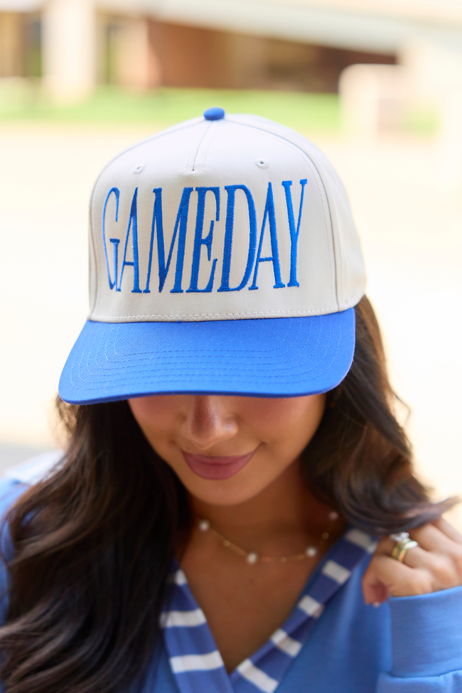 It's Gameday Royal Blue Embroidered Trucker Hat