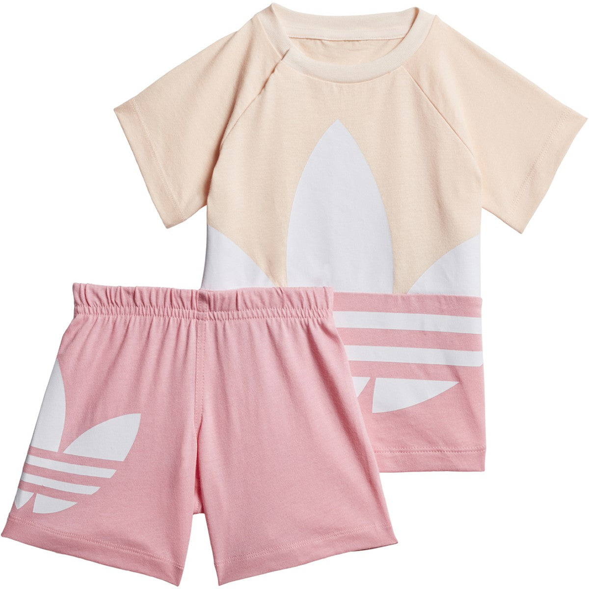 Kids adidas Large Trefoil Short Tee Set