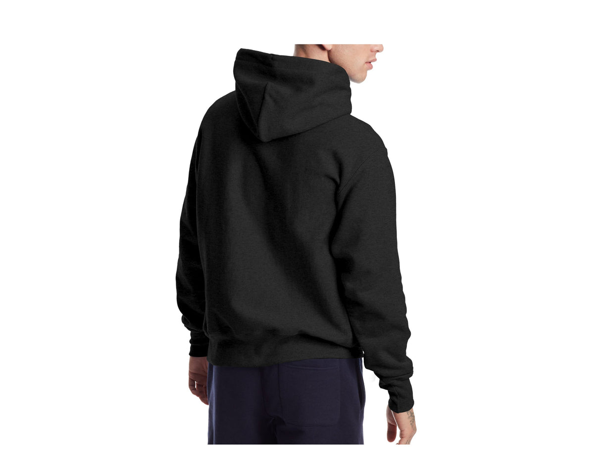 Champion C Life Reverse Weave 3D Logo Men's Hoodie — Black