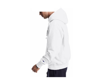 Champion C Life Reverse Weave 3D Logo Men's Hoodie — White