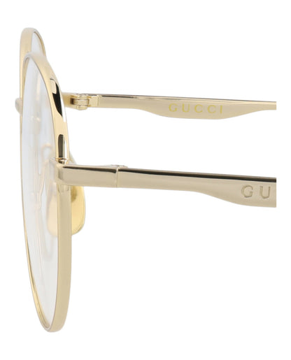 Gucci Round-Frame Metal Optical Frames