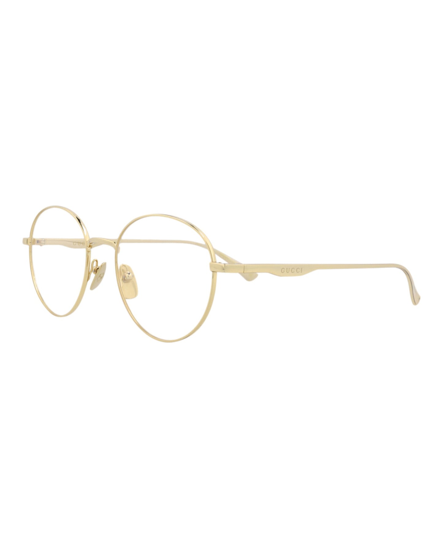 Gucci Round-Frame Metal Optical Frames