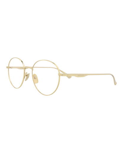 Gucci Round-Frame Metal Optical Frames