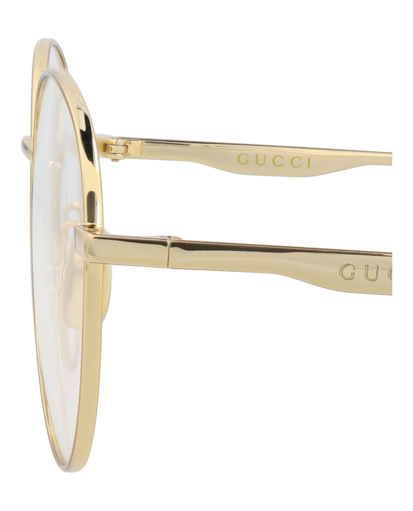 Gucci Round-Frame Metal Optical Frames
