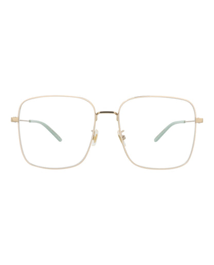 Gucci Square-Frame Metal Optical Frames