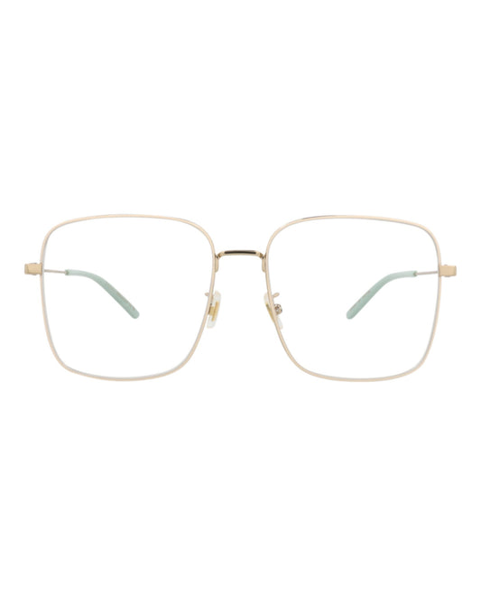 Gucci Square-Frame Metal Optical Frames
