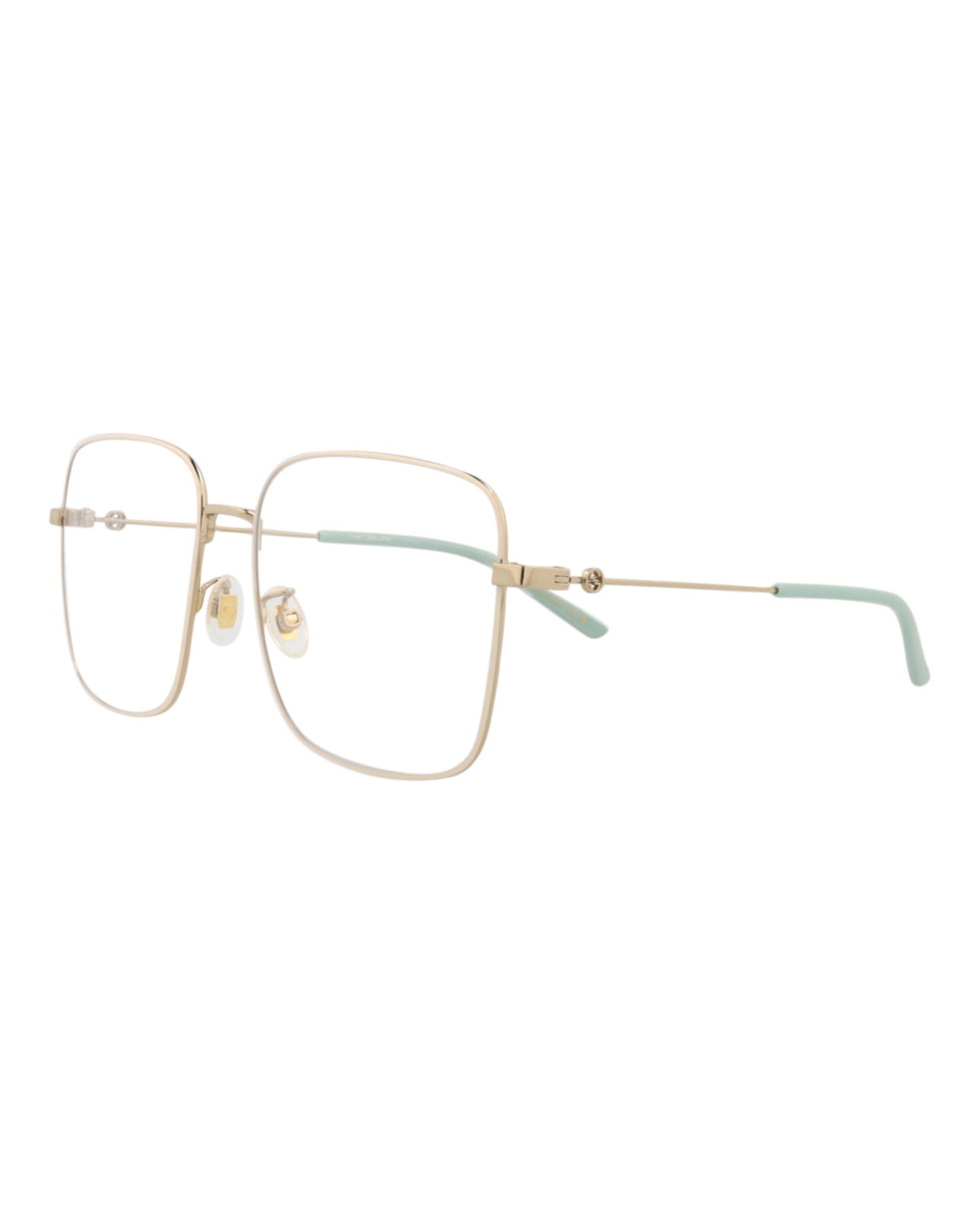 Gucci Square-Frame Metal Optical Frames
