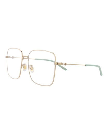Gucci Square-Frame Metal Optical Frames