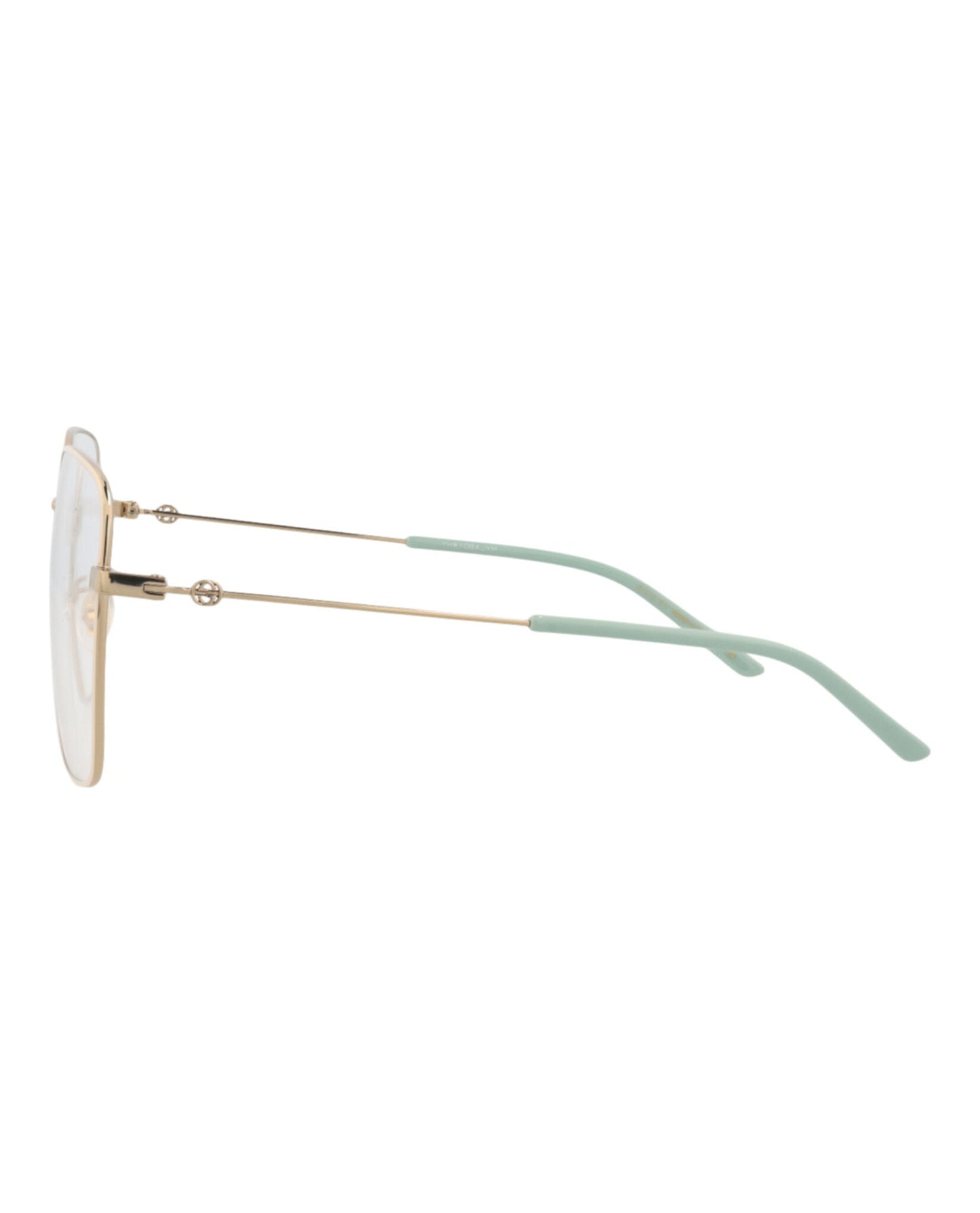 Gucci Square-Frame Metal Optical Frames