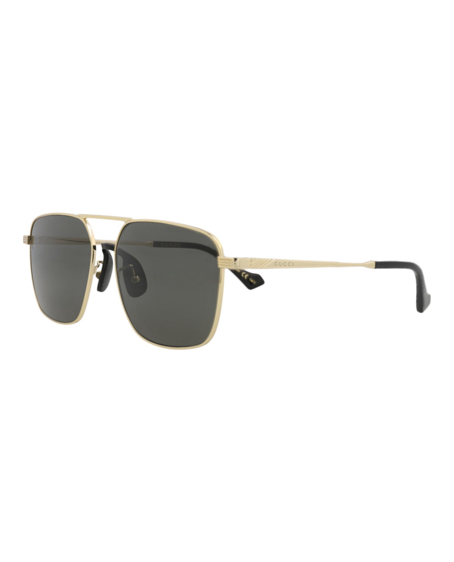 Gucci Aviator-Style Metal Sunglasses
