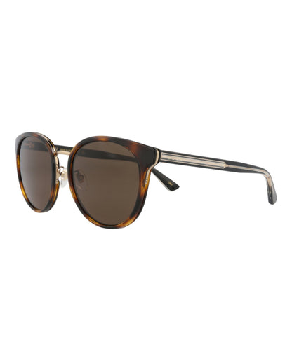 Gucci Round/Oval-Frame Acetate Sunglasses