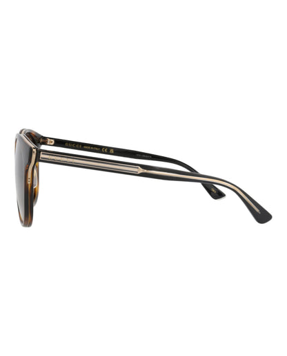Gucci Round/Oval-Frame Acetate Sunglasses