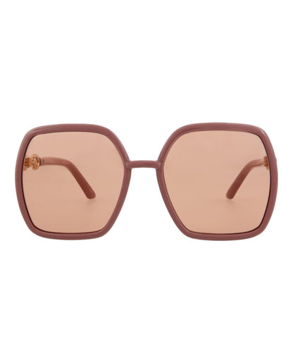Gucci Square/Rectangle-Frame Injection Sunglasses