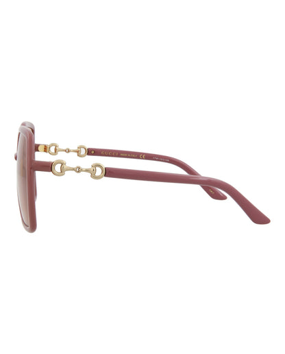 Gucci Square/Rectangle-Frame Injection Sunglasses