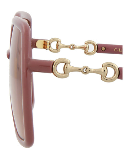 Gucci Square/Rectangle-Frame Injection Sunglasses