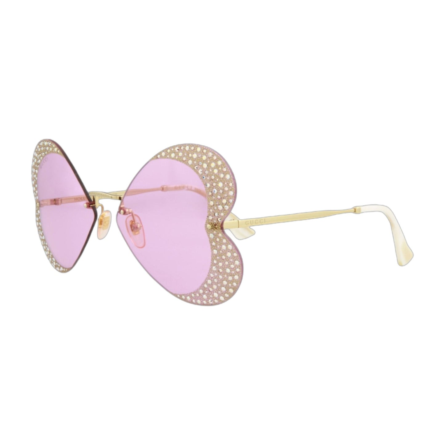 Gucci Cat Eye-Frame Metal Sunglasses