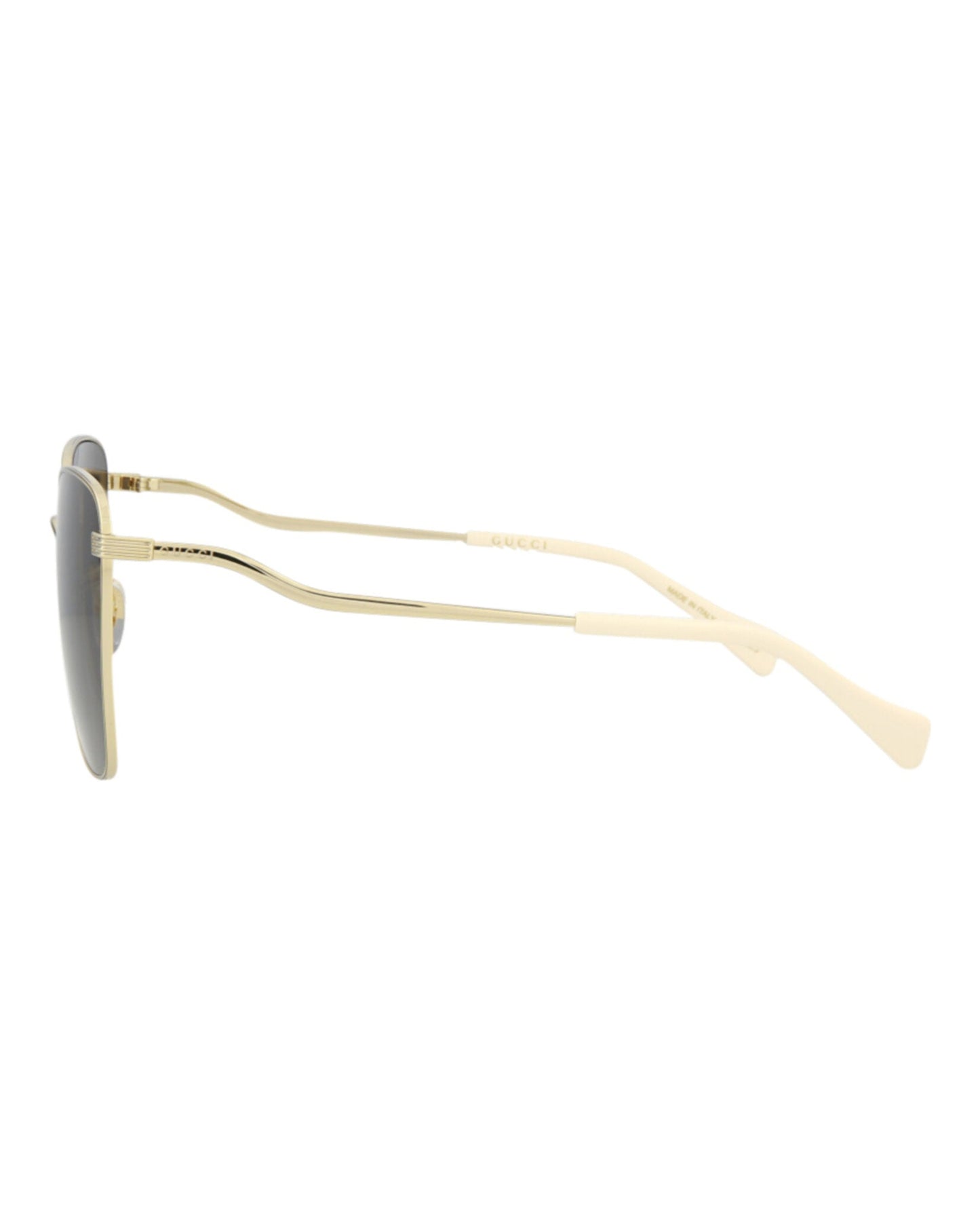 Gucci Square-Frame Metal Sunglasses