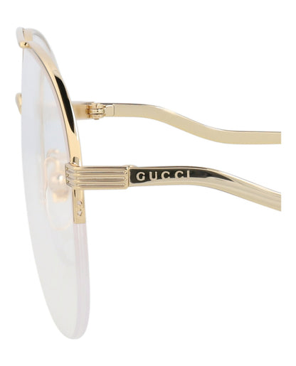 Gucci Aviator-Frame Metal Optical Frames